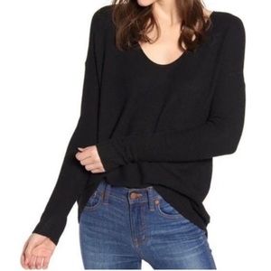 Madewell Kimball scoop neck lightweight relaxed fit pullover knit sweater size s